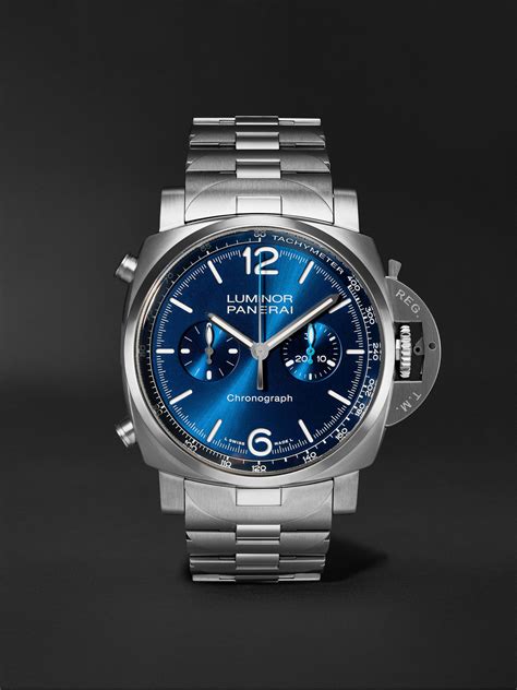 Panerai Luminor Chrono Chronograph Automatic Blue .